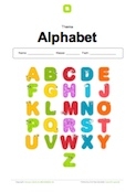 Arbeitsblatt: Deckblatt Alphabet/ABC