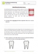 Arbeitsblatt: Die Zahnfleischentzündung