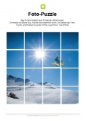 Arbeitsblatt: Fotopuzzle - Snowboarder