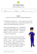 Lückentext (b oder p): Der Polizei-Einsatz