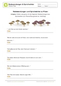 Arbeitsblatt: Redewendungen und Sprichwörter zu Pilzen erklären