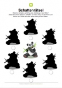 Arbeitsblatt: Schattenrätsel Panda