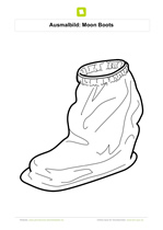 Ausmalbild Moon Boots