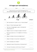 10 Fragen zum Fahrrad(fahren)