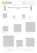 Arbeitsblatt: 1x1: Quadratzahlen mit Punkten errechnen