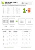 Arbeitsblatt: 1x1 Tauschaufgaben: Zahlenraum 1-5