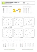 Arbeitsblatt: 1x1 Umkehraufgaben: Zahlenraum 2-7