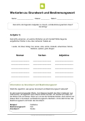 Arbeitsblatt: 7 Aufgaben zu Wortarten mit Grundwort und Bestimmungswort