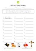 ABC zum Thema Religion ABC zum Thema Religion