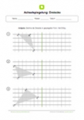 Arbeitsblatt: Achsenspiegelung im Gitternetz: Dreiecke