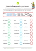 Adjektive Steigerungsformen erkennen