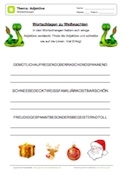 Adjektive Wortschlangen - Weihnachten