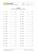 Arbeitsblatt: Gramm (g) in Kilogramm (kg) umrechnen
