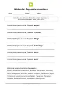 Arbeitsblatt esablauf Beschreiben