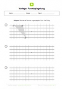 Arbeitsblatt: Arbeitsblatt Vorlage: Punktspiegelung