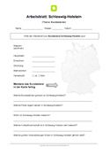 Bundesland Schleswig-Holstein Arbeitsblatt