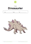 Arbeitsblatt: Deckblatt Dinosaurier