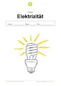 Arbeitsblatt: Deckblatt Elektrizität