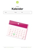 Arbeitsblatt: Deckblatt Kalender