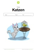 Arbeitsblatt: Deckblatt Katzen