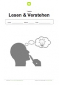 Arbeitsblatt: Deckblatt Lesen & Verstehen