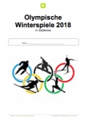 Arbeitsblatt: Deckblatt Olympia 2018