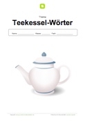 Arbeitsblatt: Deckblatt Teekessel-Wörter