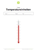 Deckblatt Temperatureinheiten