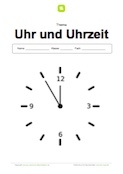 Deckblatt Uhr und Uhrzeit