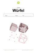 Arbeitsblatt: Deckblatt Würfel