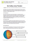 Der Aufbau eines Planeten