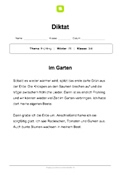 Diktat - Frühling Diktat - Frühling