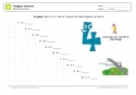 Arbeitsblatt: Einmaleins mit 4: Treppen rechnen