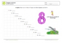 Arbeitsblatt: Einmaleins mit 8: Treppen rechnen