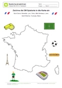 EM 2016 - Spielorte in Karte einzeichnen