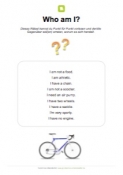 Englisches Leserätsel: Who am I - Bicycle