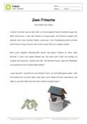 Fabel: Zwei Frösche