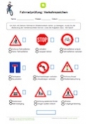 Fahrradprüfung: Verkehrszeichen