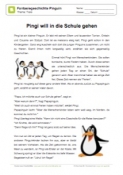 Arbeitsblatt: Fantasiegeschichte zum Pinguin