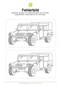 Arbeitsblatt: Fehlerbild - Der Jeep