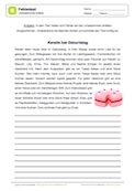 Fehlertext - Unbestimmte Artikel: Kerstin hat Geburtstag Fehlertext - Unbestimmte Artikel: Kerstin hat Geburtstag