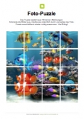 Arbeitsblatt: Fotopuzzle Aquarium