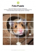 Arbeitsblatt: Fotopuzzle Hamster