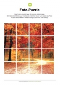Arbeitsblatt: Fotopuzzle - Herbst