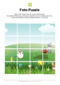 Arbeitsblatt: Fotopuzzle - Ostern