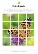 Arbeitsblatt: Fotopuzzle - Schmetterling