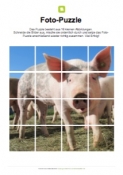 Arbeitsblatt: Fotopuzzle Schwein