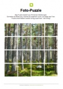Arbeitsblatt: Fotopuzzle - Wald