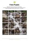 Arbeitsblatt: Fotopuzzle - Wasserfall