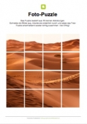 Arbeitsblatt: Fotopuzzle - Wüste